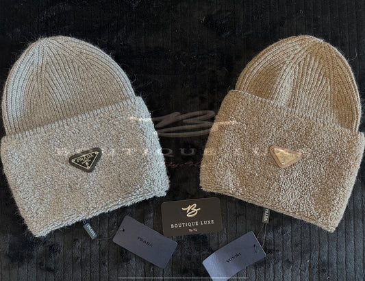 PRADA WIDEBAND SHERPA BEANIE