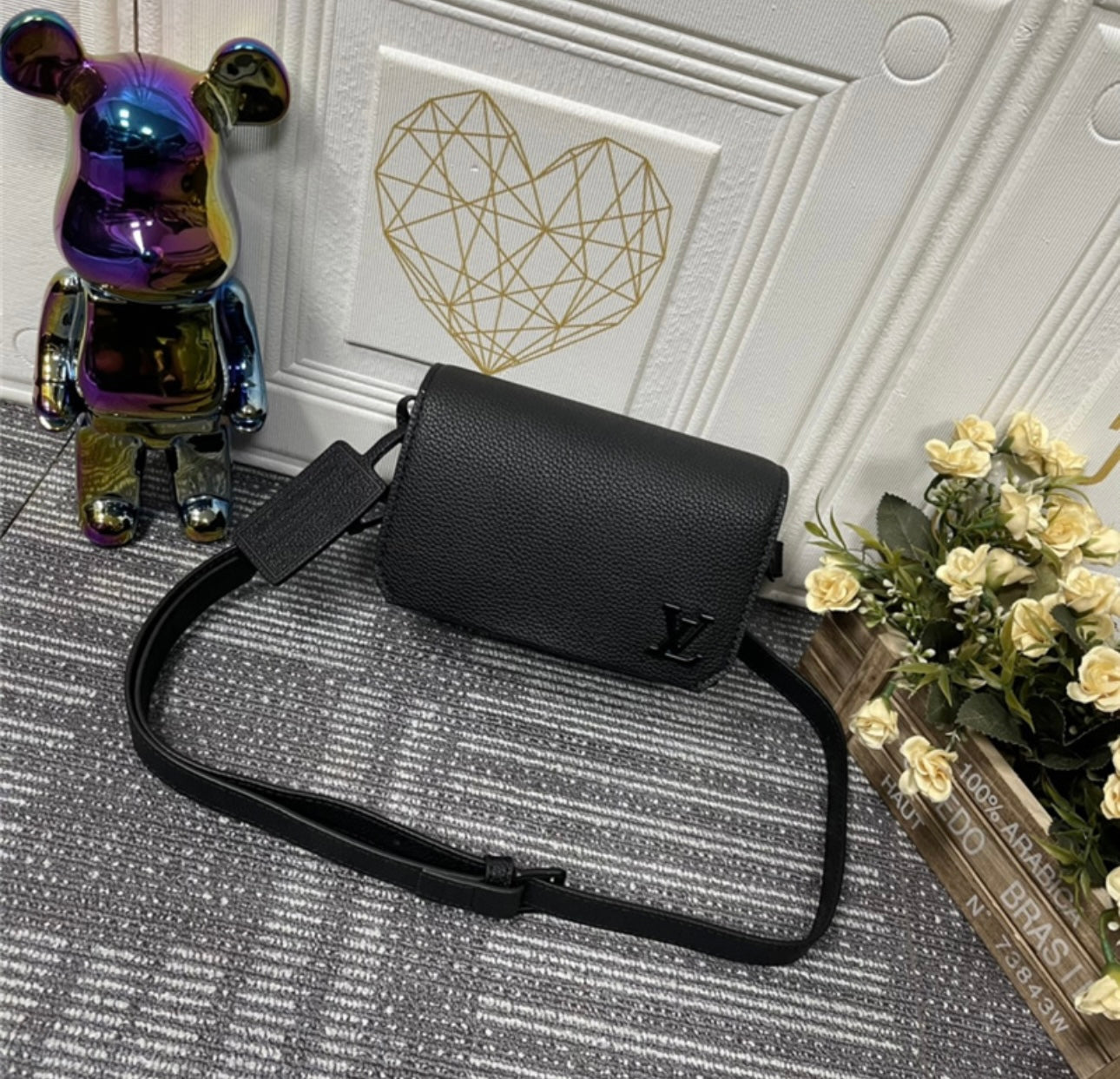 LV BLACK CROSSBODY