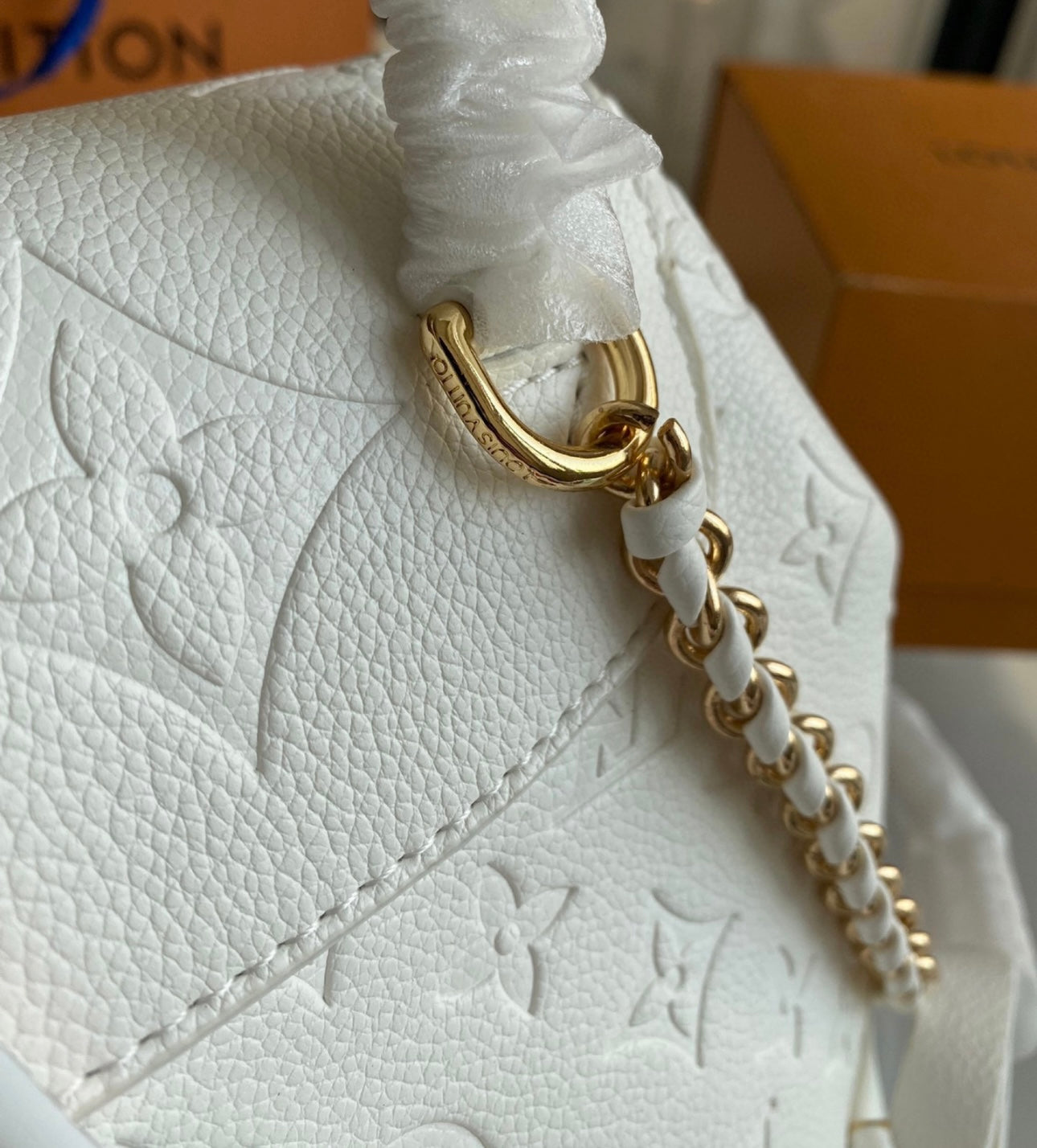 WHITE LV BACKPACK