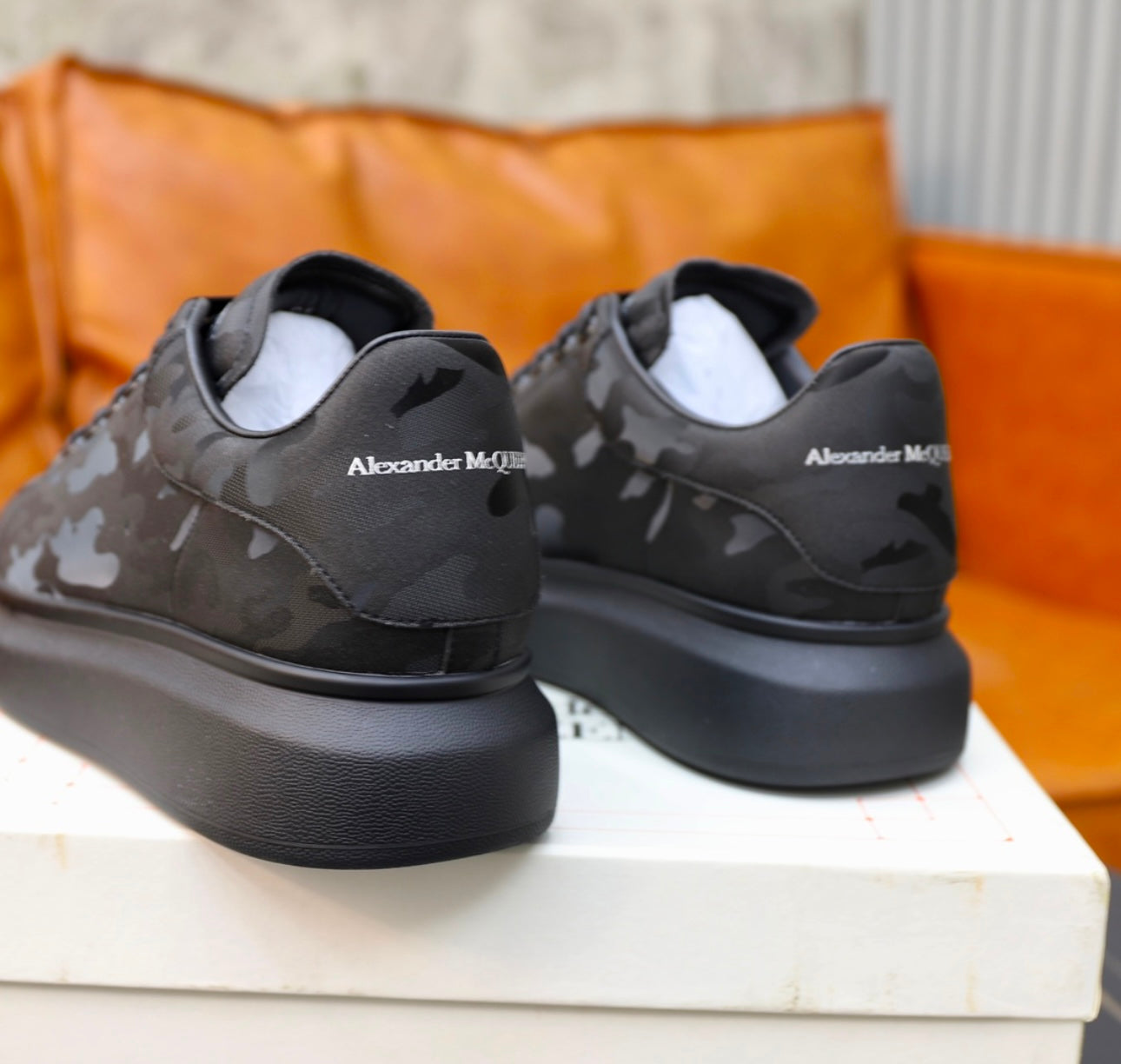 BLACK CAMO AMCQ SNEAKER