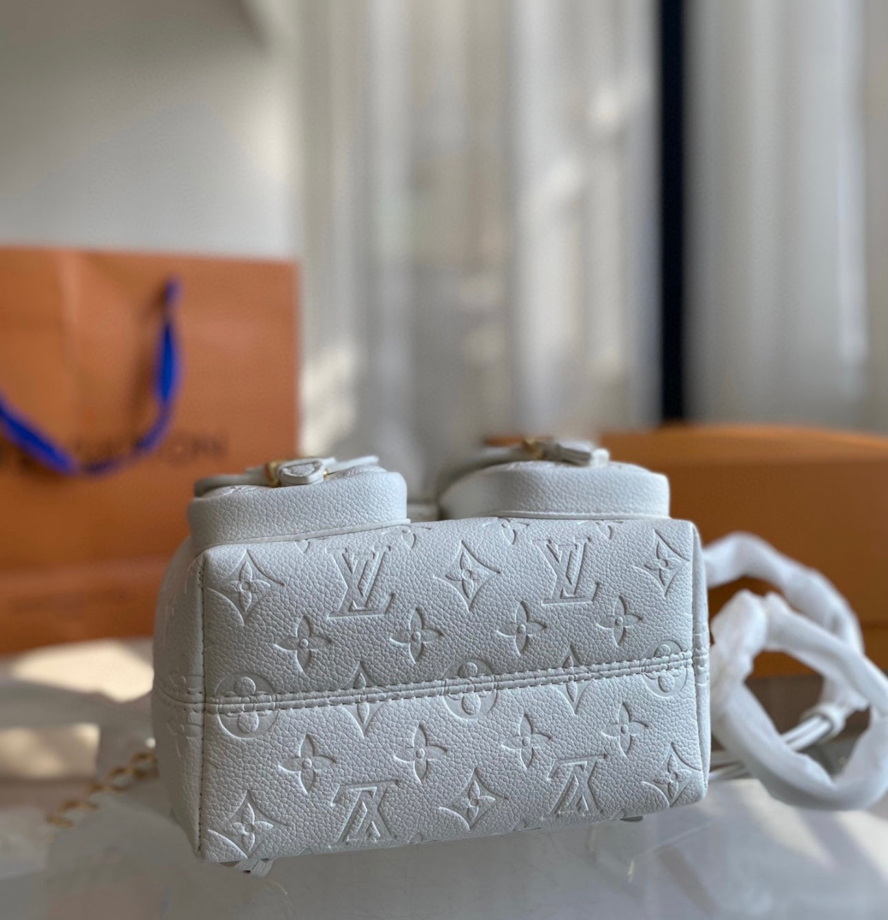 WHITE LV BACKPACK