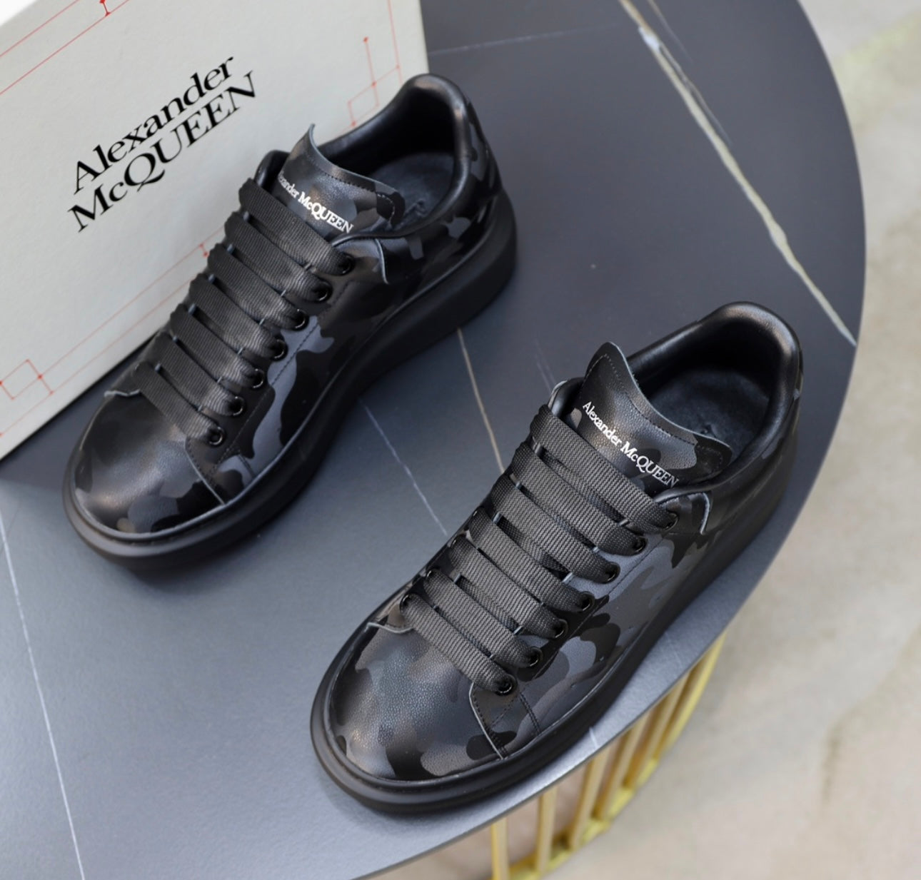 BLACK CAMO AMCQ SNEAKER