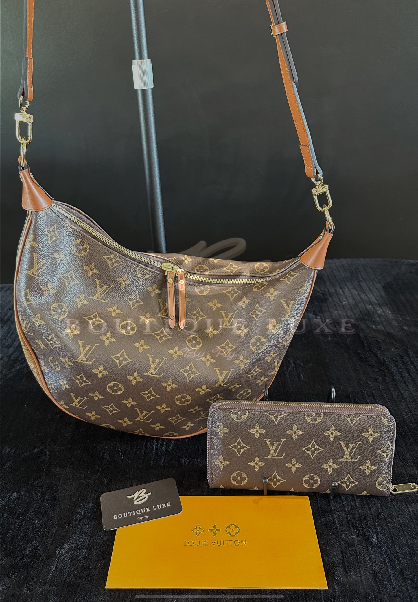 LV 2 TONE MONO HOBO MULTI STRAP