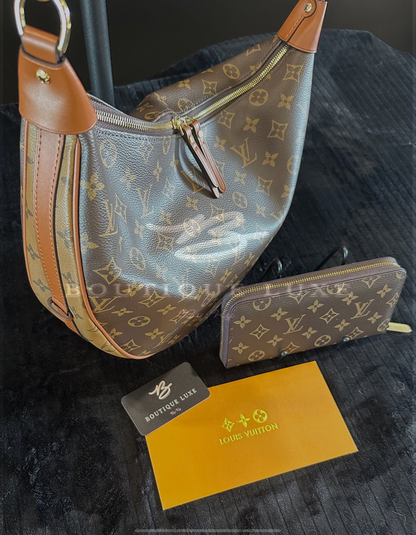 LV 2 TONE MONO HOBO MULTI STRAP