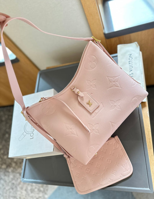 PINK LV SHOULDER BAG